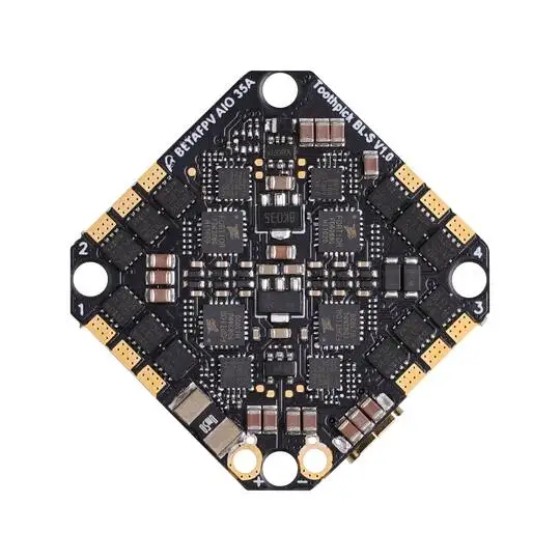 BETAFPV F722 35A AIO Brushless Flight Controller Main Board 2-6S Traverse Circle ICM42688 FPV Tinywhoop Toothpick FPV Racing UAV